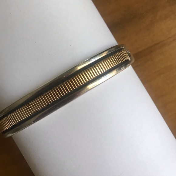 B Morgan 14k Navajo Sterling Cuff - Picture 8 of 10